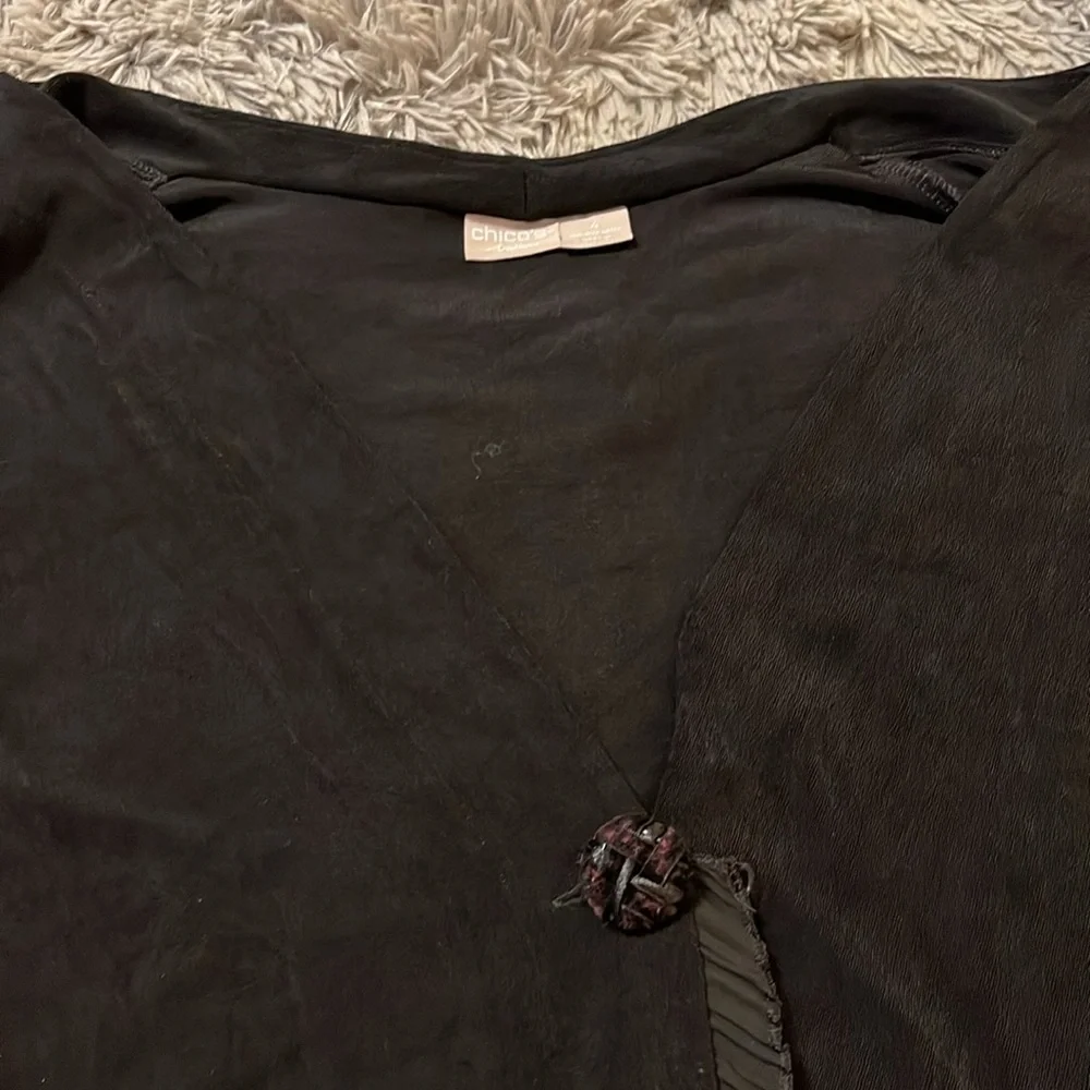 Beautiful Chico’s Traveler’s Cardigan w/stunning hem. - Picture 9 of 11
